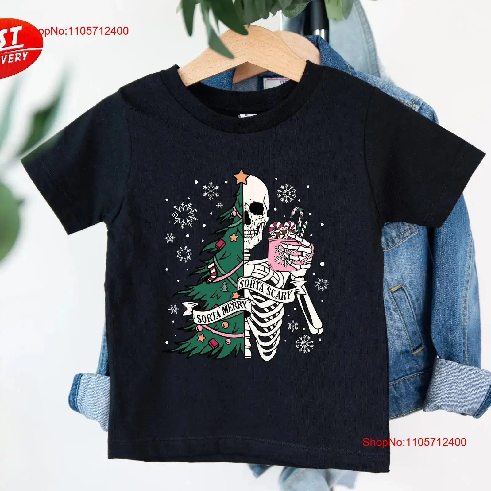 Family Tree Print - T-shirt amusant et effrayant pour Noël,