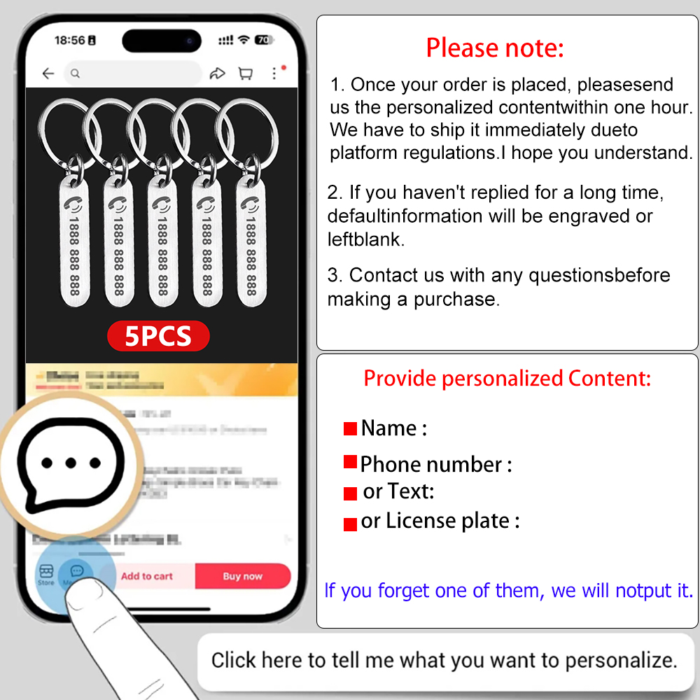 Porte-clés en acier inoxydable - Initial Ring Custom avis et prix