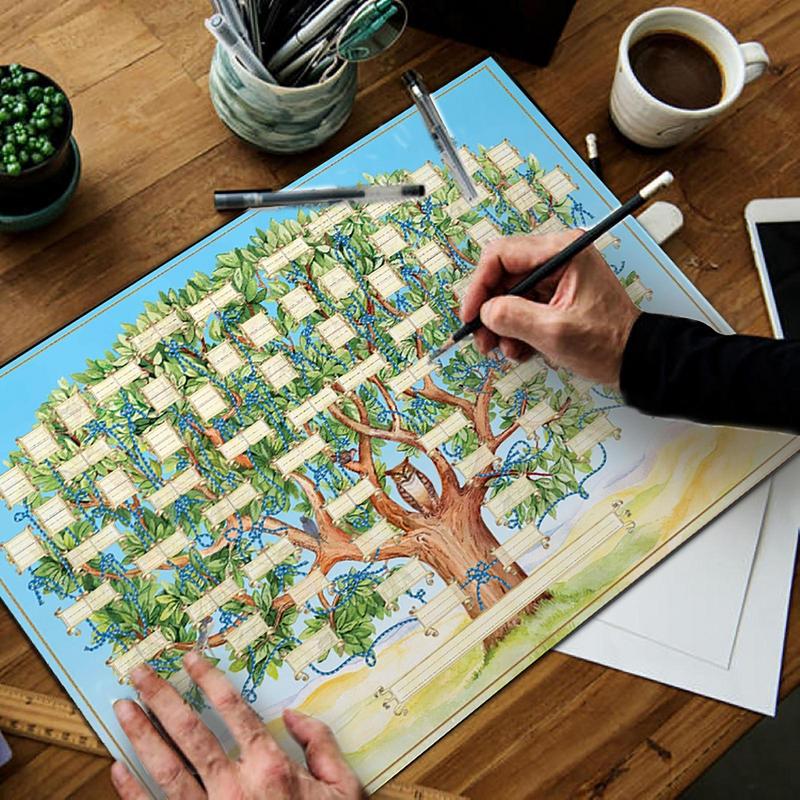 Tableau d'arbre généalogique r - Family Tree Print avis et prix