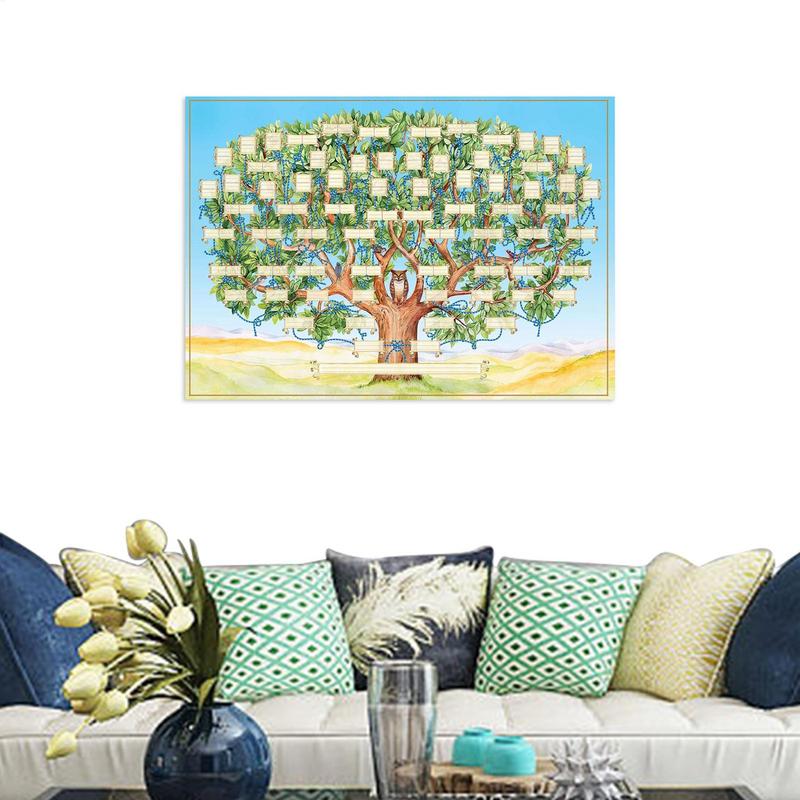 Tableau d'arbre généalogique r - Family Tree Print avis et prix
